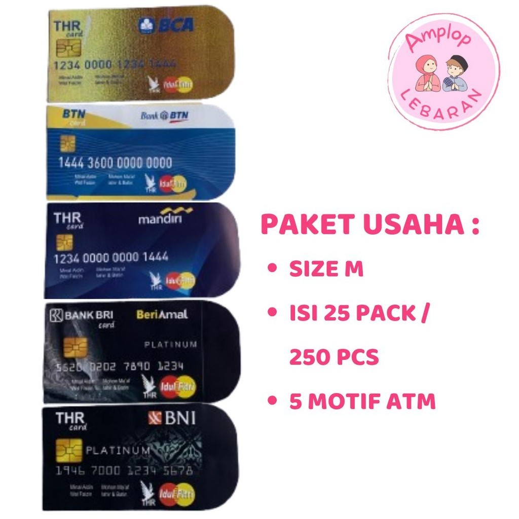 

Paket Usaha Kecil isi 250 Uk Paket Grosir Amplop Lebaran Motif RANDOM Uk M 7x10cm Murah