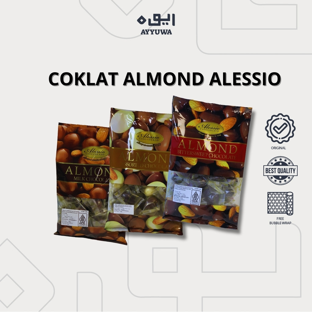 

COKELAT ALMOND ALLESSIO KEMASAN 200GR PREMIUM