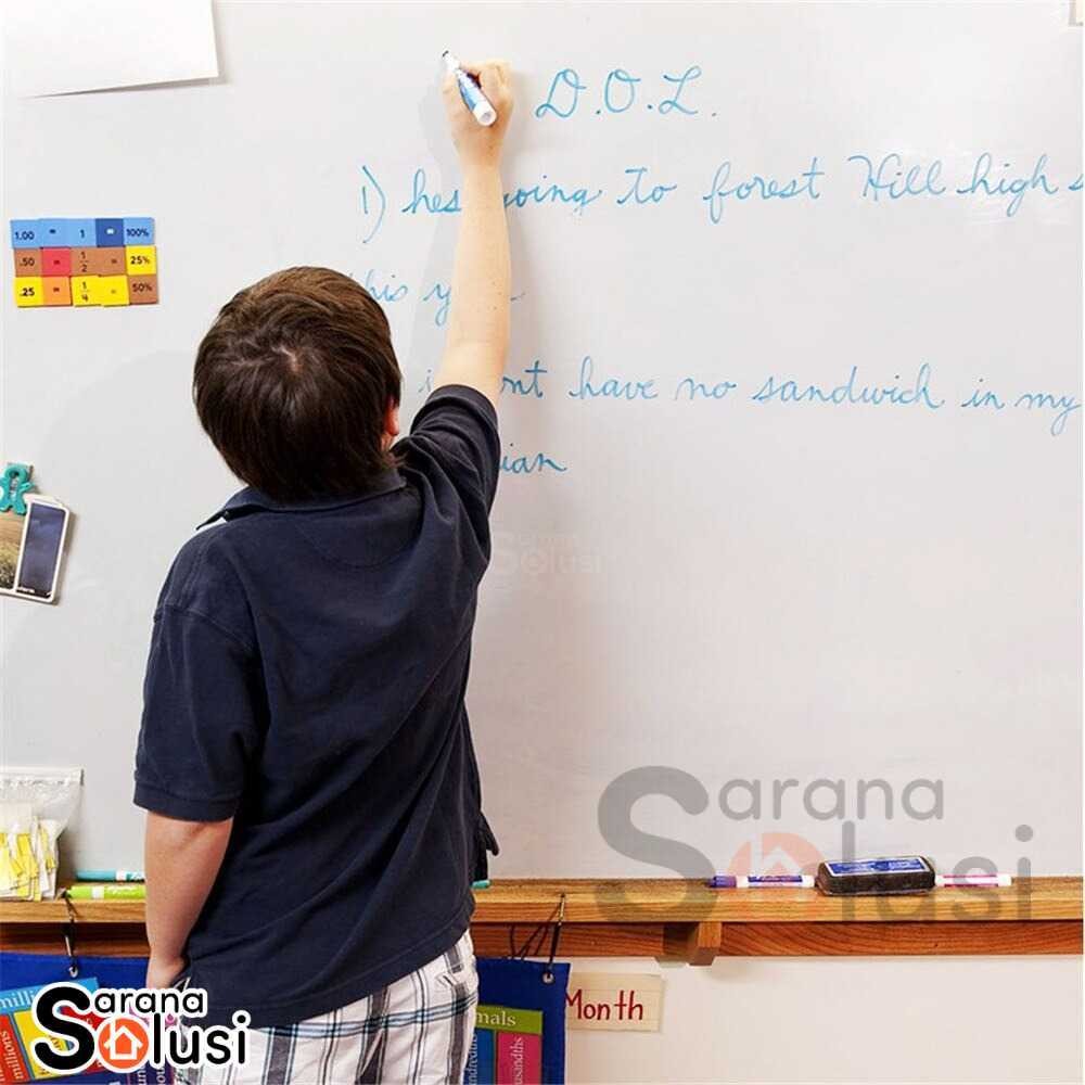 

Stiker Dinding Papan Tulis Whiteboard Flexible 200x45 cm