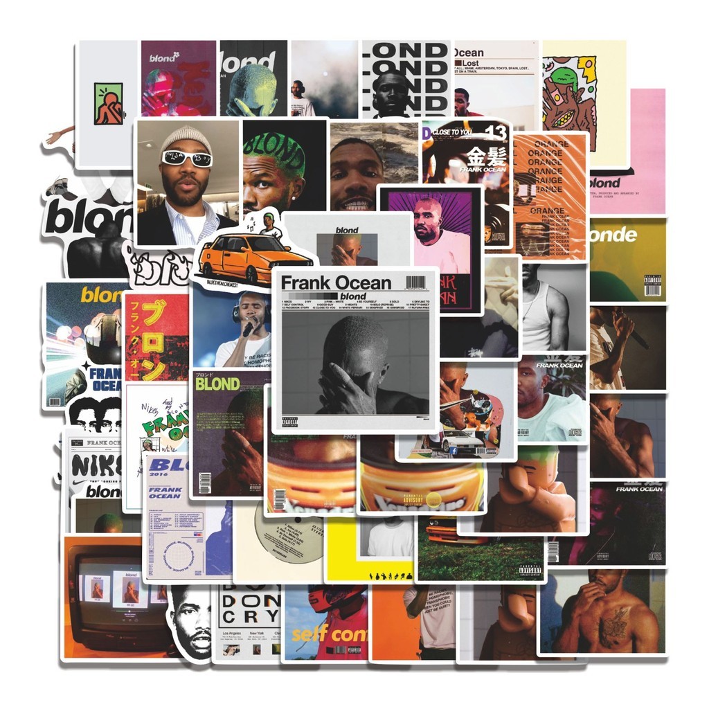 

COD 50 Pcs Stiker FRANK OCEAN V2 Lucu Anti Air Untuk Dekorasi Notebook Sepeda Skateboard Handphone DIY
