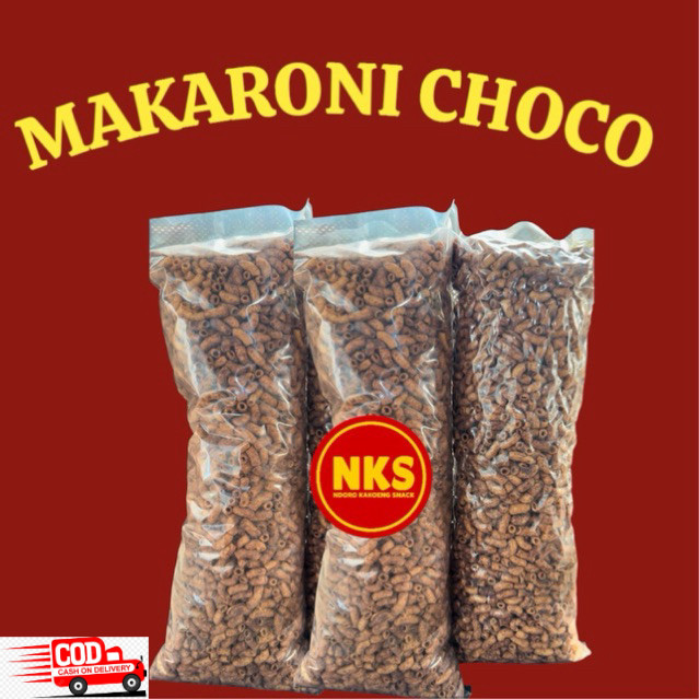 

MAKARONI CHOCO PIPA BANTAT 1KG CEMILAN RASA COKLAT GURIH MANIS ENAK Food Snacks