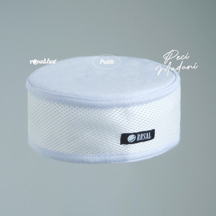 [Terlaris] PECI TALIBAN KOPIAH SONGKOK MADANI ROSAL PECI HAJI PECI MESIR - Putih
