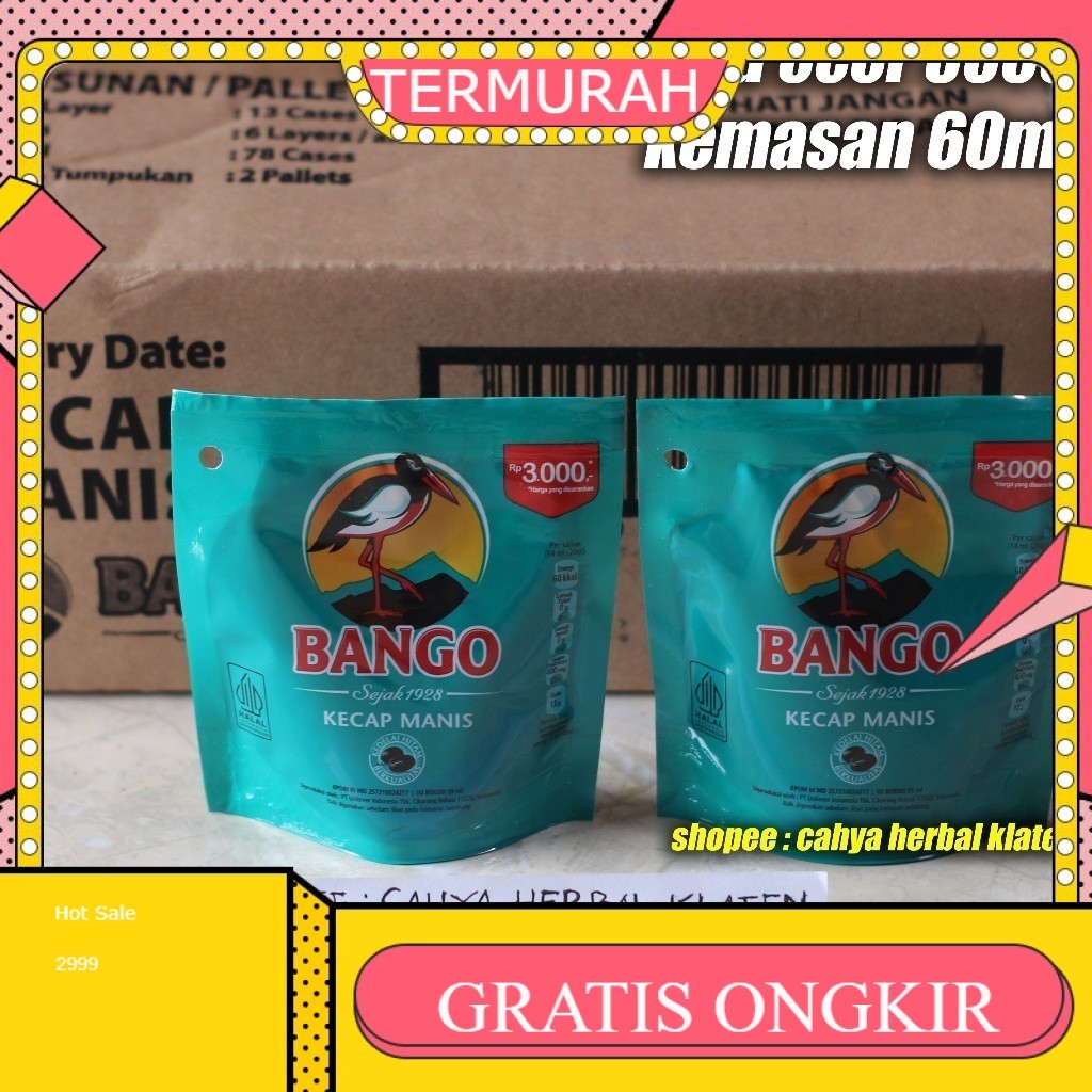 

Kecap Manis Bango 3000 Ecer Refill Ukuran 60 ml