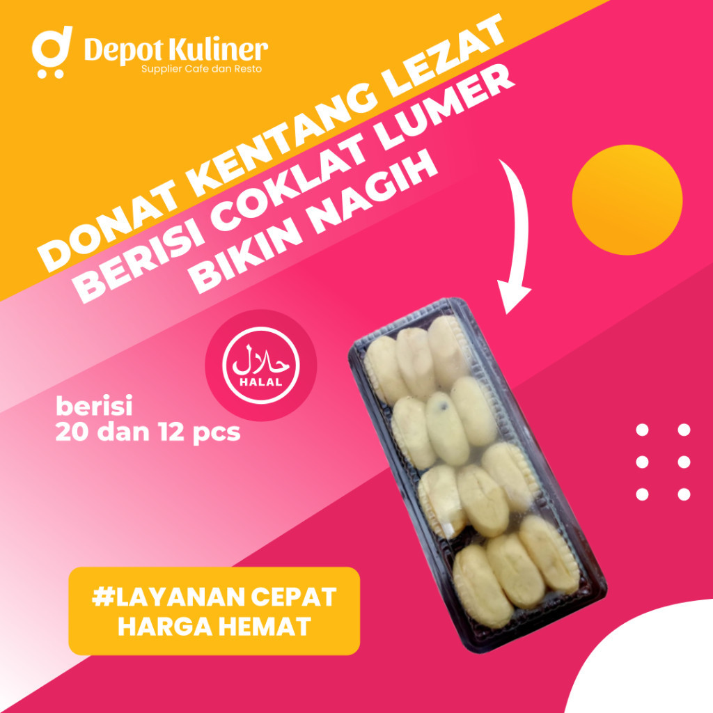 

Donat Kentang Frozen Mini dan Reguler dari Donita Food