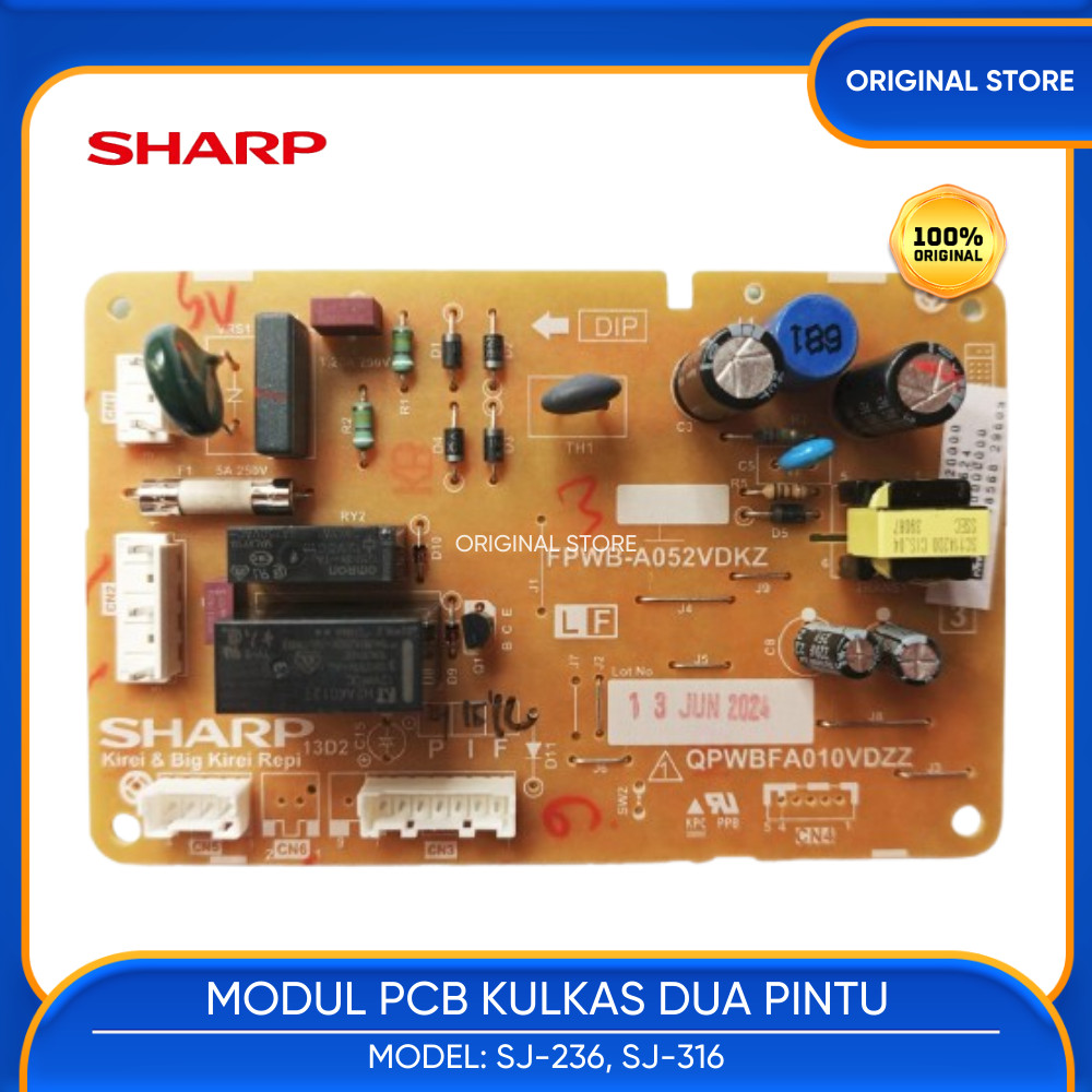 PCB KULKAS 2 PINTU KIREI SHARP SJ 236 SJ 316