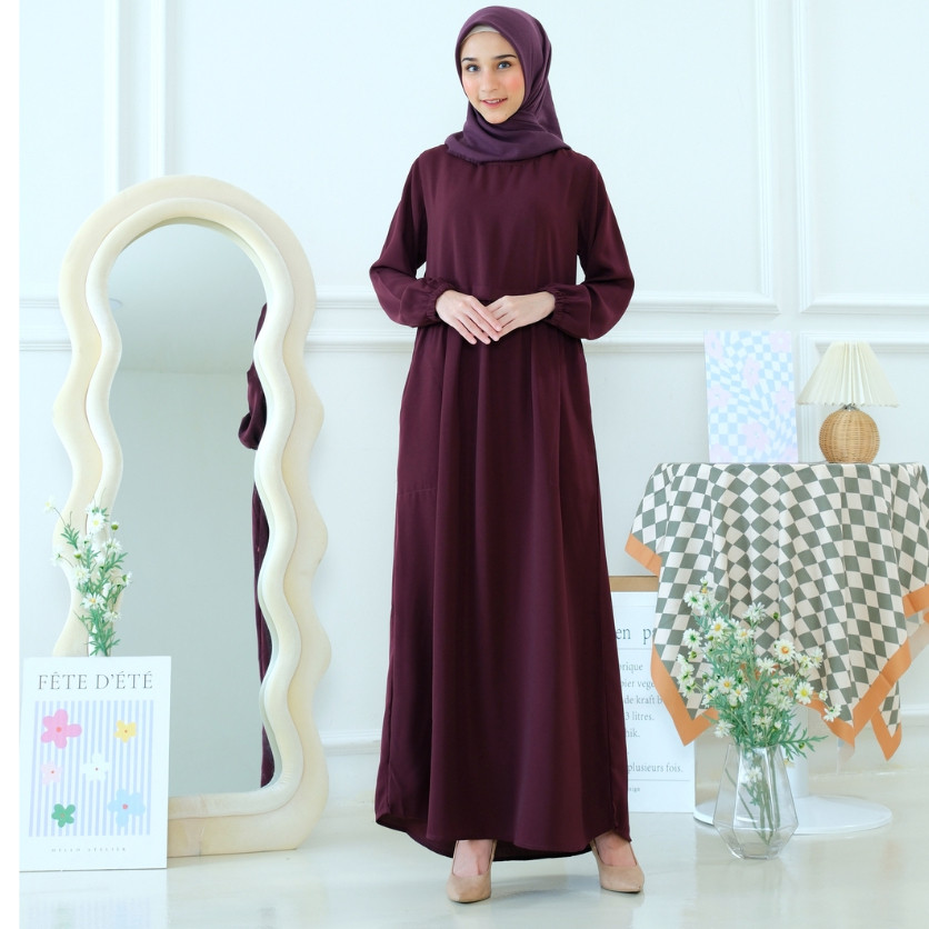 [HOT NEW] NEW RILLEY - Gamis Indira | Dress Panjang Muslim Wanita