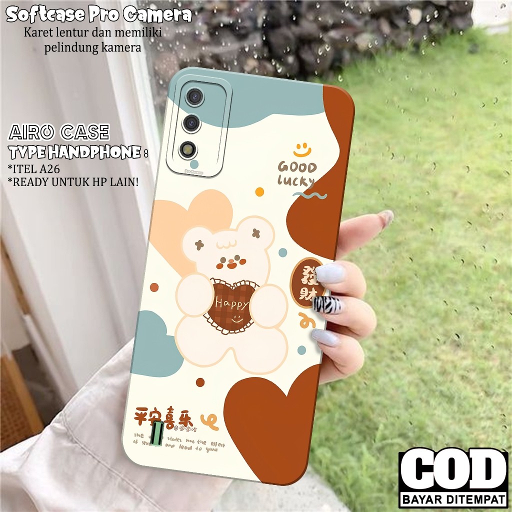 Case ITEL A26 - Softcase ITEL A26 - Fashion Case KARTUN  - Casing ITEL A26 - Softcase Pro Camera - T