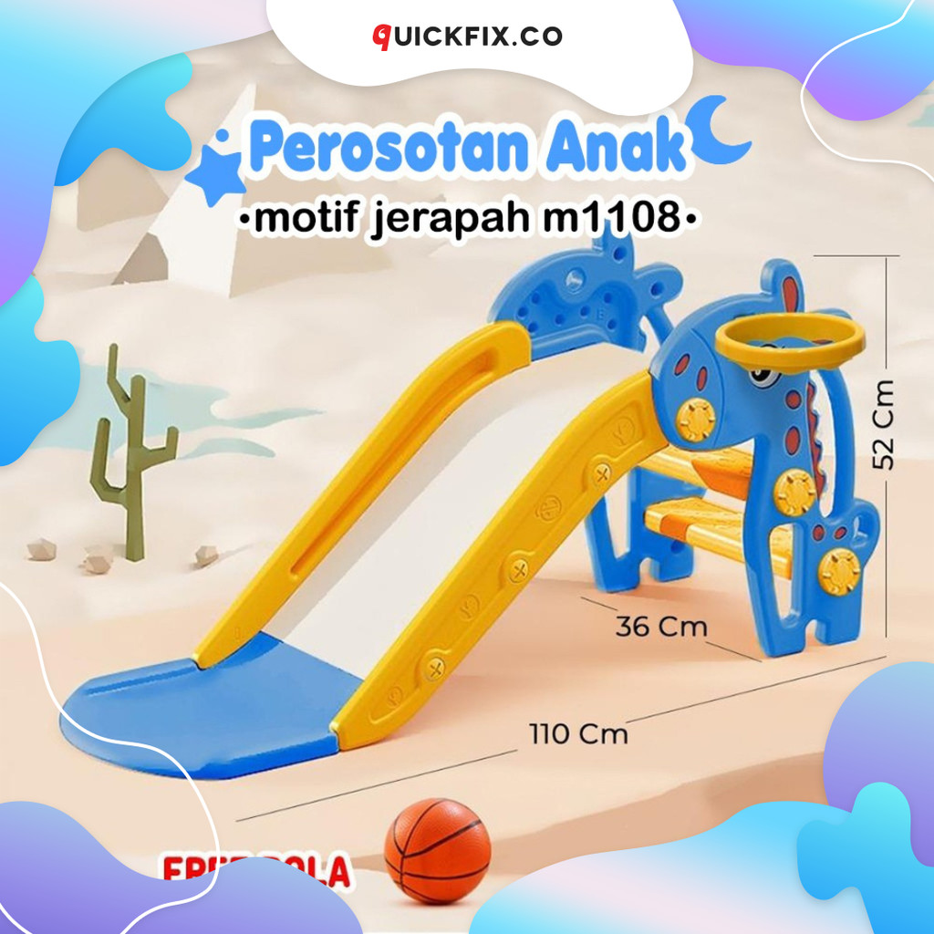 Perosotan Anak Seluncuran Playground – Mainan Indoor Outdoor | QUICKFIX