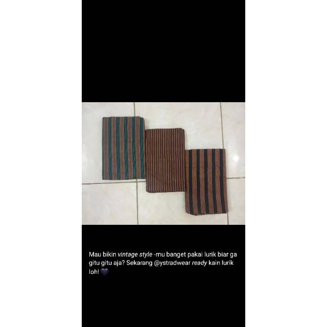 Baju [ Luriklarik ] xcm Kain Baju Lurik Surjan Lorek Adat Ja Tradisional Jogja Tenun Klaten Solo