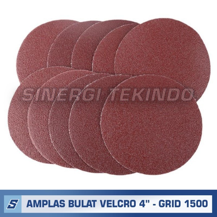 Amplas Velcro Bulat Grit 1500 Gerinda Tempel 4 Inch Grit1500 #1500 4"
