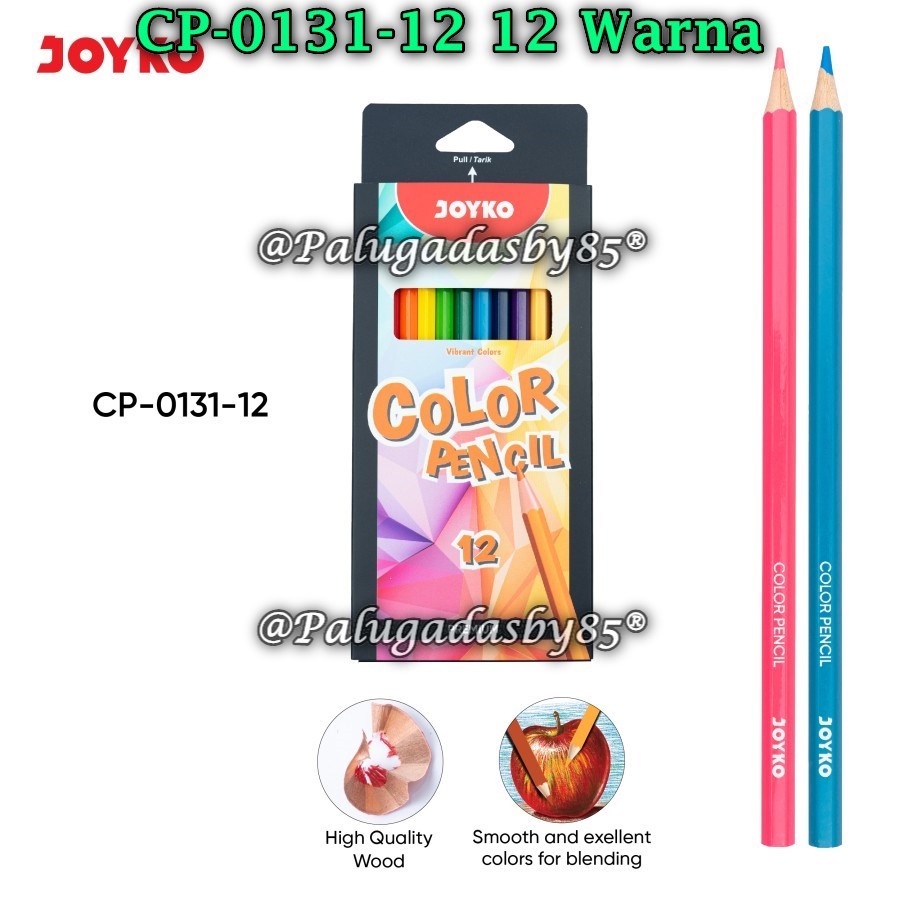 

(1 Set) GROSIR Pensil Warna JOYKO CP-0131-12 12W Panjang / Pensil Warna Premium Joyko CP-0131