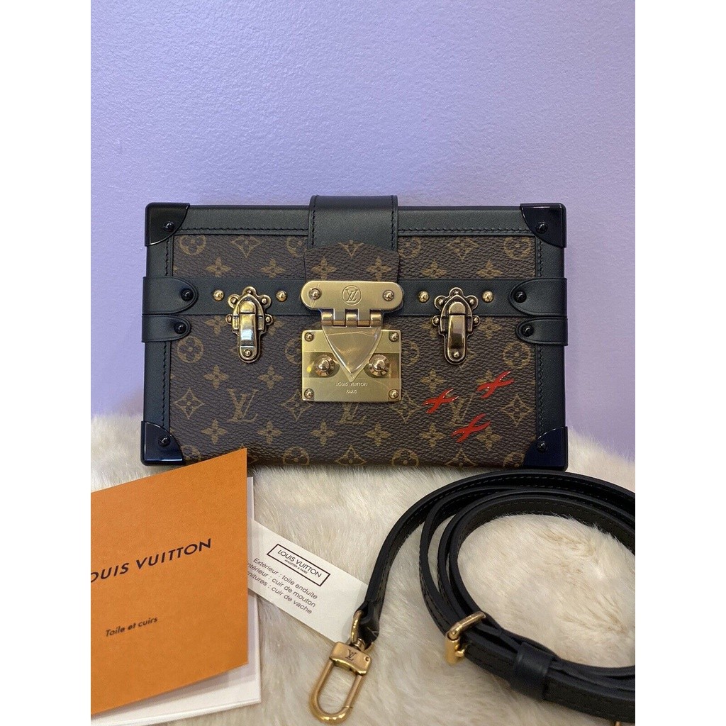 【bekas asli】（ M44199） Tas kotak presbyopic Louis Vuitton/tas selempang bahu/tas wanita/tas kotak per