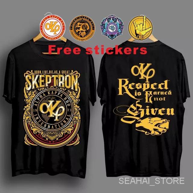 AKP 1973 Alpha Kappa Rho v44 50th Anniversary skeptron Clothing WHITE TEE T-Shirt
