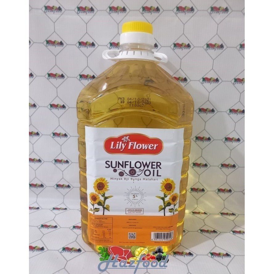 

Lily Flower Sunflower Oil l Minyak Bunga matahari 5 Liter