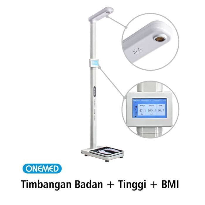 ONEMED Timbangan Badan + Tinggi Badan + BMI Digital OOF