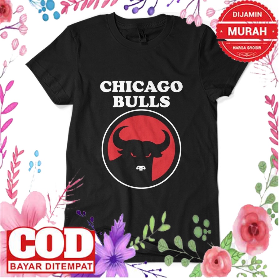 TRENDY TERMURAH TERLARIS VIRAL /Kaos Tshirt Baju Obral Murah Distro Chicago Bulls PDIP Perjuangan PD