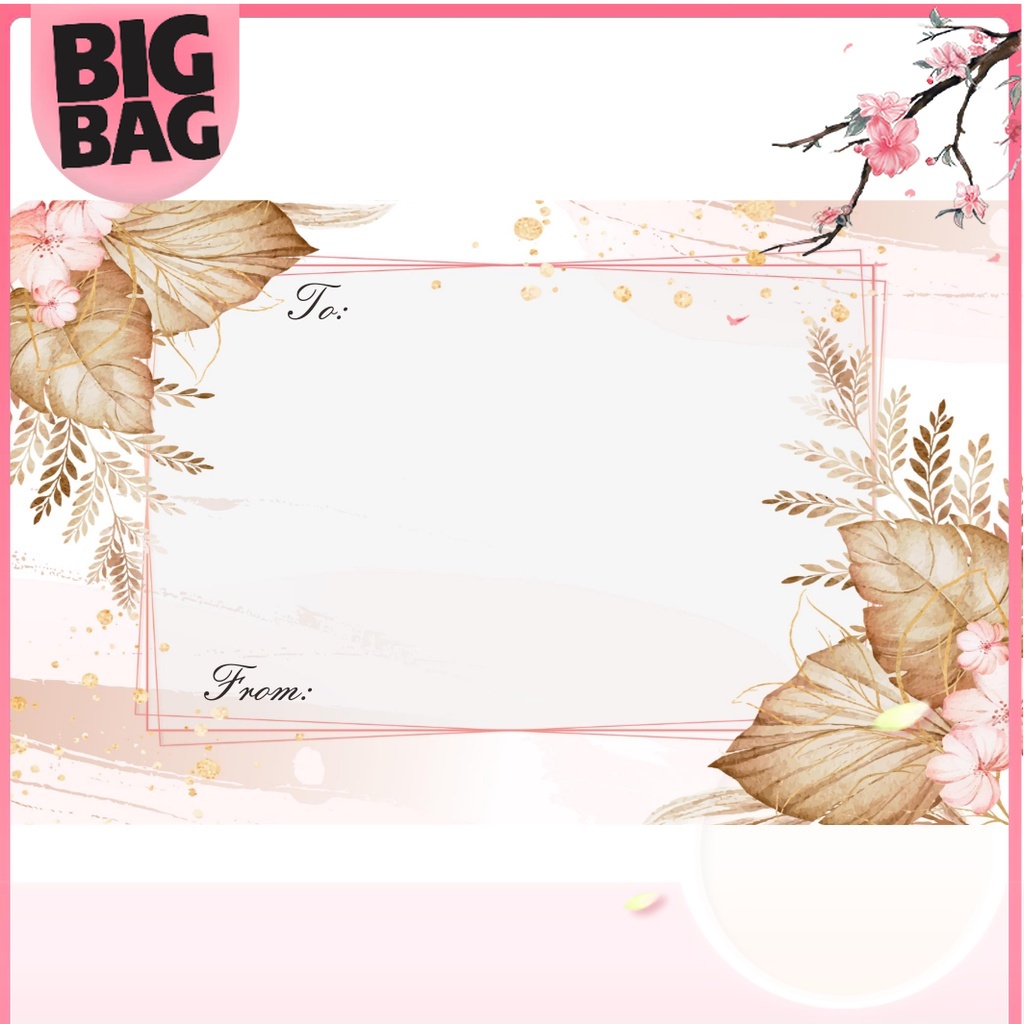 

Bigbag - BLANK CARD KARTU UCAPAN GREETING CARD GIFT KARTU UCAPAN KOSONGAN READY