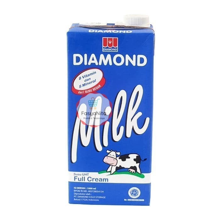 

DIAMOND Milk Susu UHT Full Cream 1000 ml - Full Cream Biru - FasyAnita Mart Denpasar