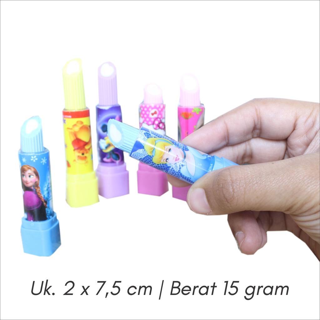 

PENGHAPUS PENSIL MODEL LIPSTIK PENGHAPUS STICK LIPSTIK LUCU