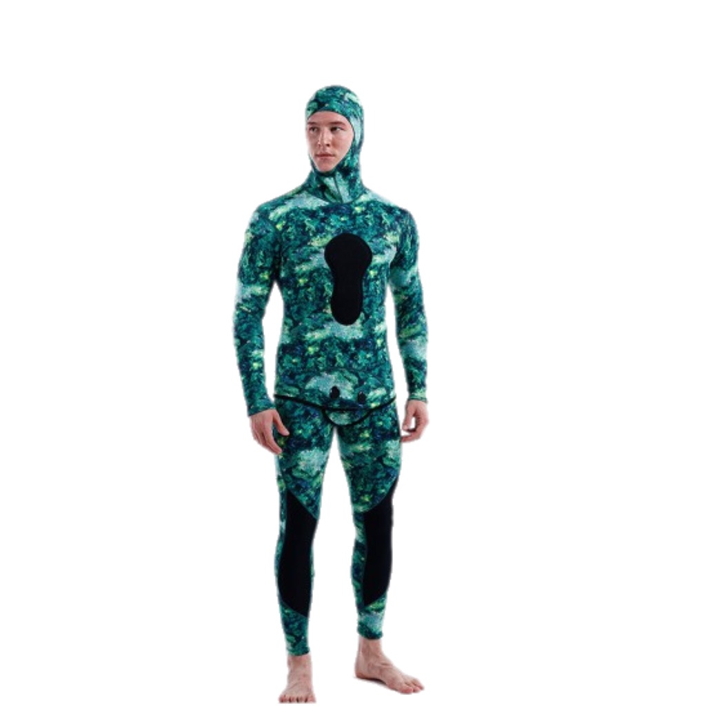 Wetsuit Myledi Neoprene 3mm Dark Green Spearfishing