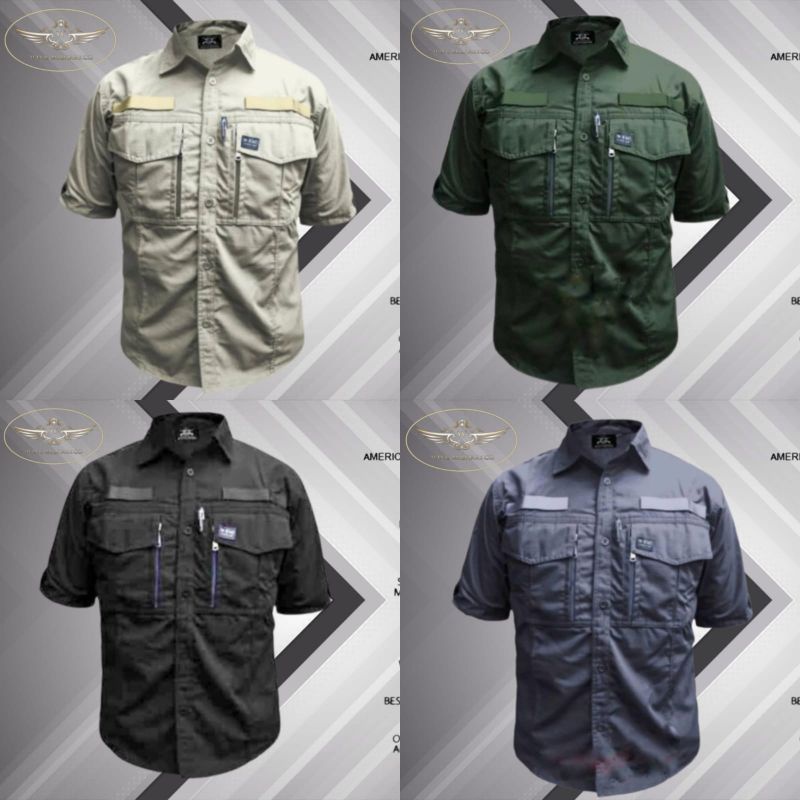 KEMEJA TACTICAL KEMEJA W-TAC PENDEK TERBARU - W-TAC PENDEK