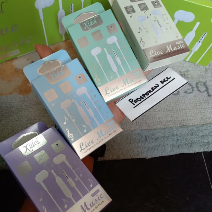 Hadsfree Xidol Live Music Super BASS / Headset Headphone - Putih