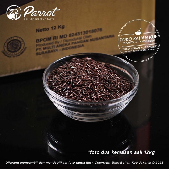

Promo Termurah [ Best Seller ] Meses Parrot GOLD 1kg Meises Coklat Premium Chocorice Mesis