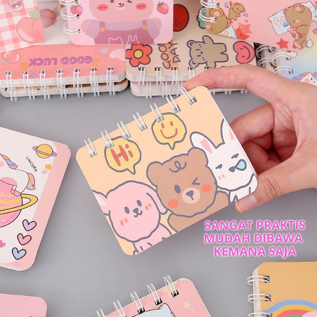 

MORSA NOTE BOOK MINI I POCKET BOOK A7 I BUKU MOTIF LUCU I BUKU MINI A7 I BUKU SAKU