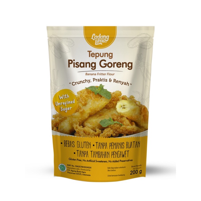 

Promo Best Seller Ladang Lima Tepung Pisang Goreng Gluten Free / Fried Banana Flour