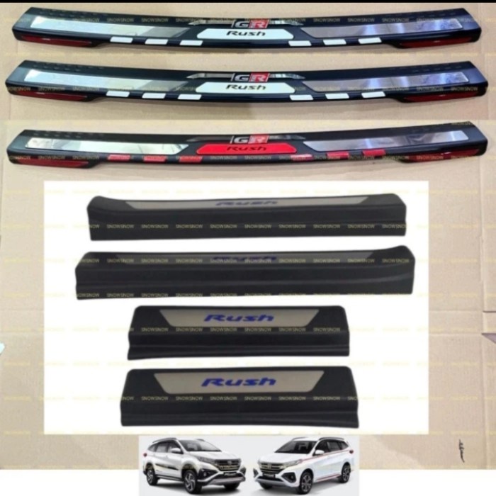 paket sillplate samping Dan belakang All new rush 2018-2024 Aksesoris mobil