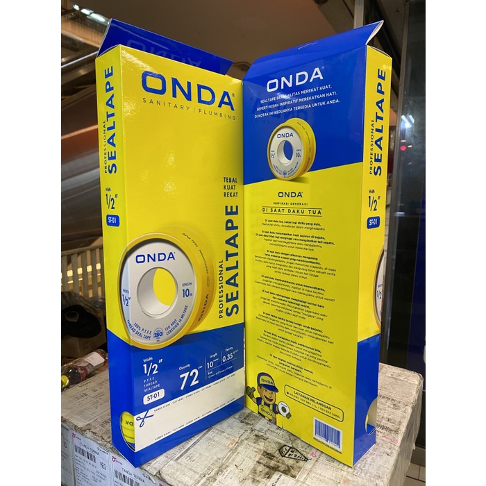 

seal tape onda 1/2 inch isi 72 roll