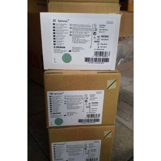 spinocan no 25g 26G dan 27g Bbraun