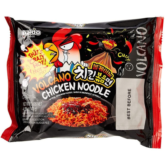 

Paldo Volcano Chicken Noodle Artificial Beef & Chicken Flavour [140gr]