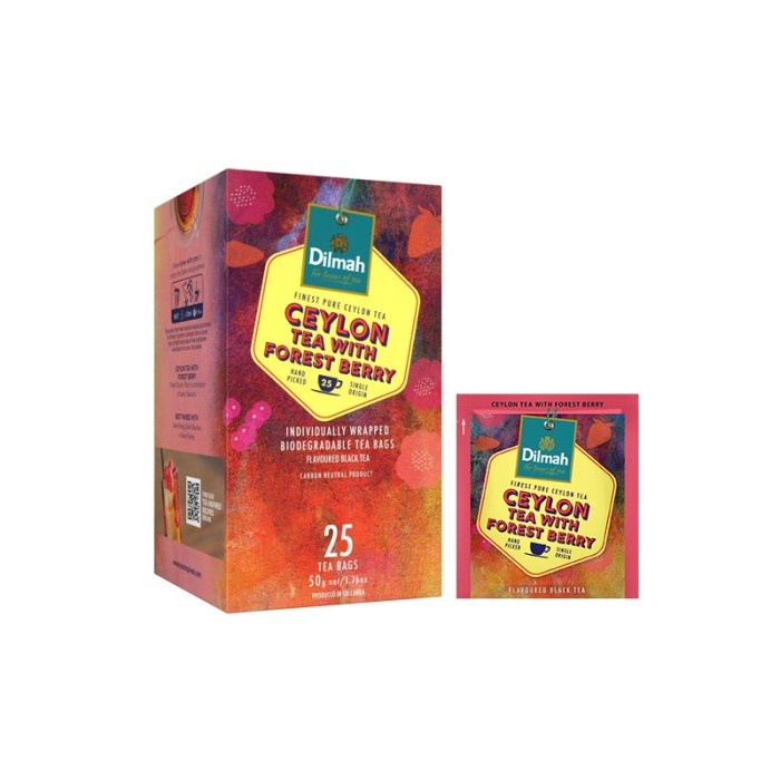 

Dilmah Yum Ceylon Tea with Forest Berry 25s - Teh Celup