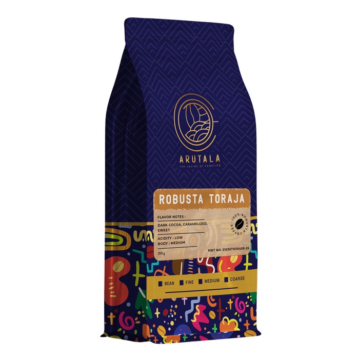 

✨PROMO✨ -ARUTALA Kopi Toraja Rantebua Robusta Coffee Indonesia 250 gr - Giling Halus