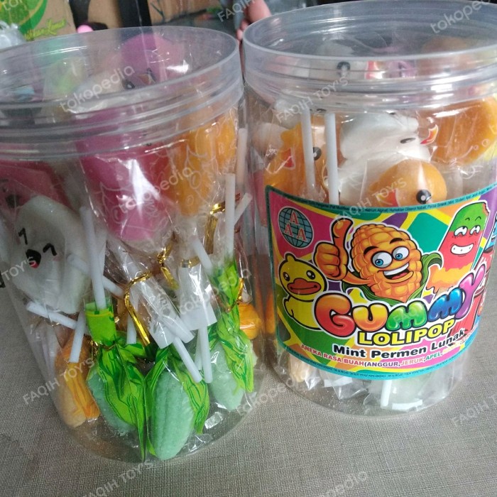

✨PROMO✨ -permen lunak gummy Lollipop 30 pcs