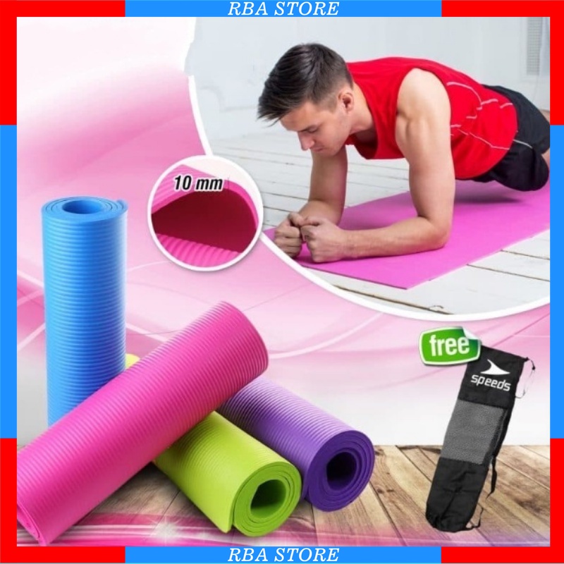 TERMURAH  [BISA COD[ Matras Yoga Anti Slip Yogamat Matras Fitness/Matras Senam, Matras Olahraga Anti