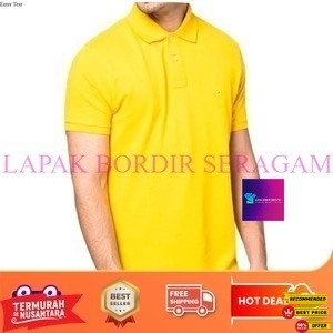 POLO POLOS KUNING / KAOS KERAH POLOS KUNING / POLO POLOS / POLO SHIRT / KERAH POLOS / PRIA