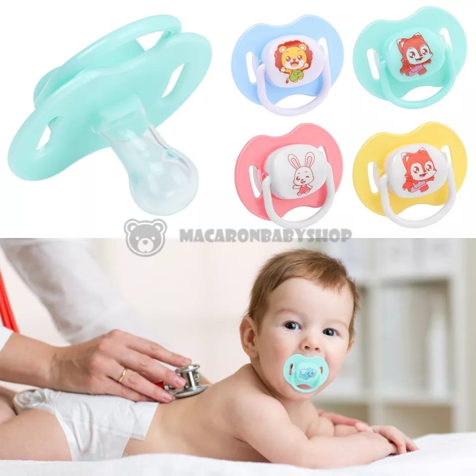 Empeng bayi bulat lucu empeng bayi silikon newborn dot bayi