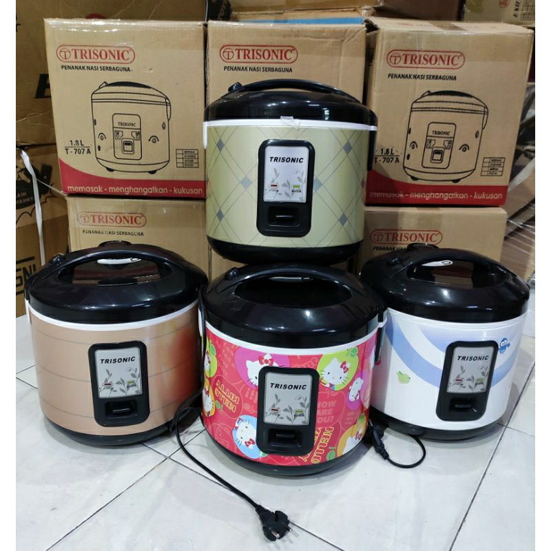 Alat Penanak Nasi Serba Guna Rice Cooker Trisonic T-707A T-707A 1.8 liter