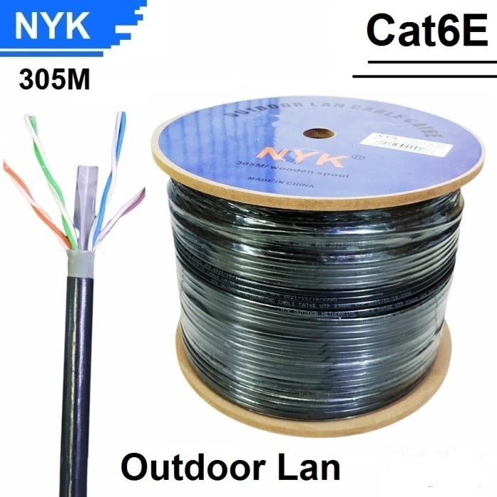 NYK Kabel Lan UTP Outdoor Cat6E Ethernet / Internet Cable,.NYK Kabel Lan UTP Outdoor Cat6E Ethernet 