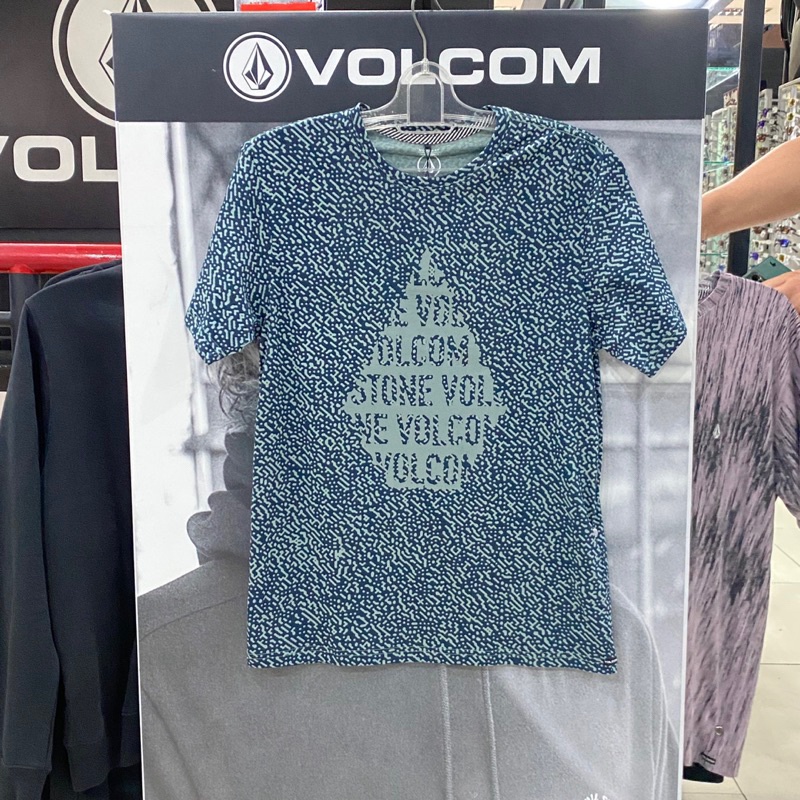 Kaos Volcom Pria MCT Rein STS Blue Original