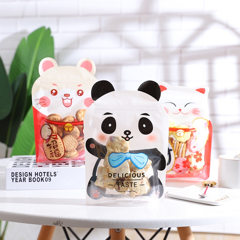 Norden - PLASTIK POUCH DELICIOUS - Kantong Kemasan Ziplock Zip Lock Standing Lucu Makanan Cookies Bi