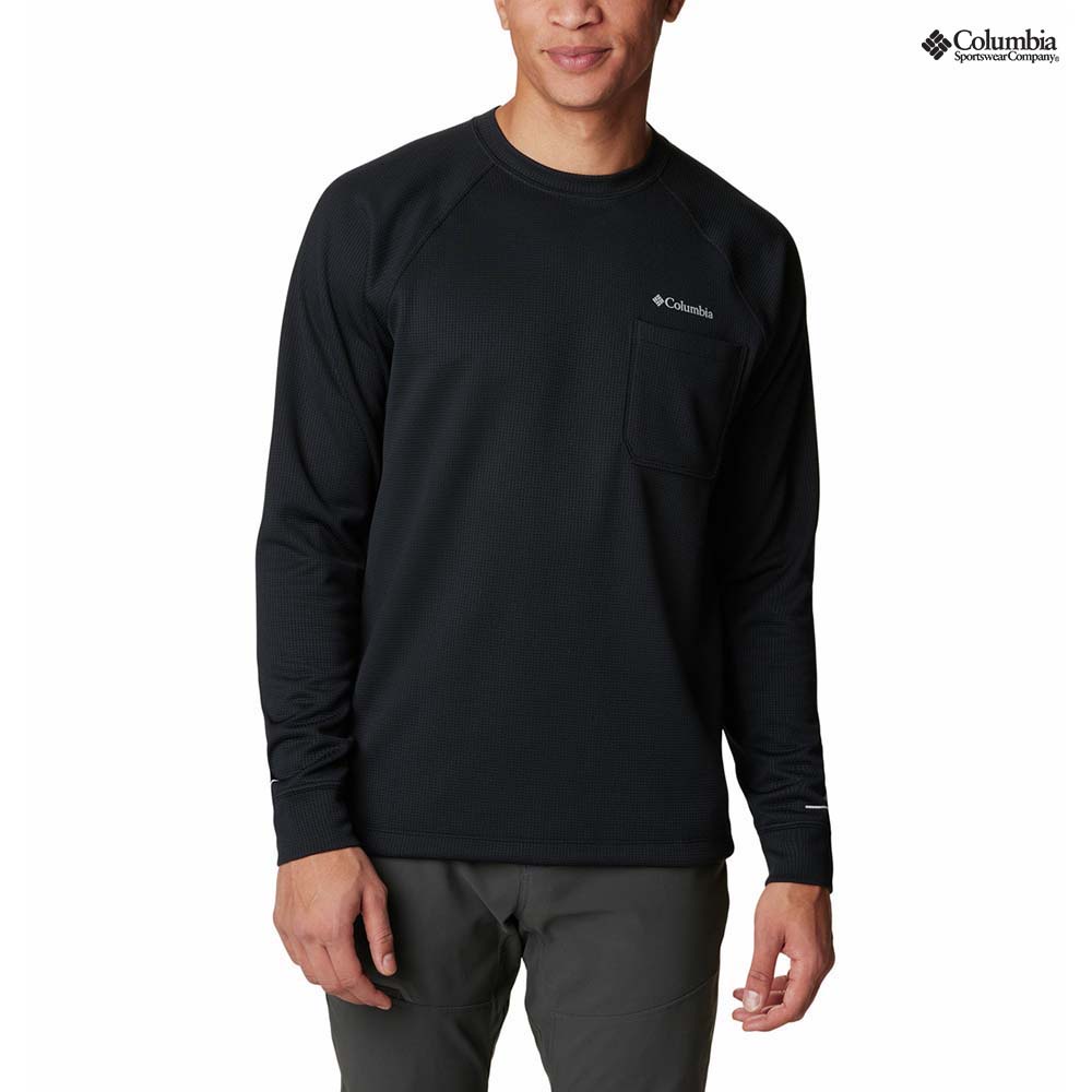 Columbia Men's Black Mesa Waffle Knit Crew