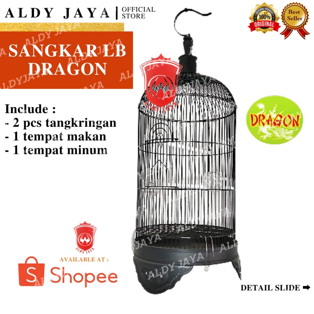 WW331 ALDY JAYA - SANGKAR LB DRAGON | SANGKAR BURUNG BESI