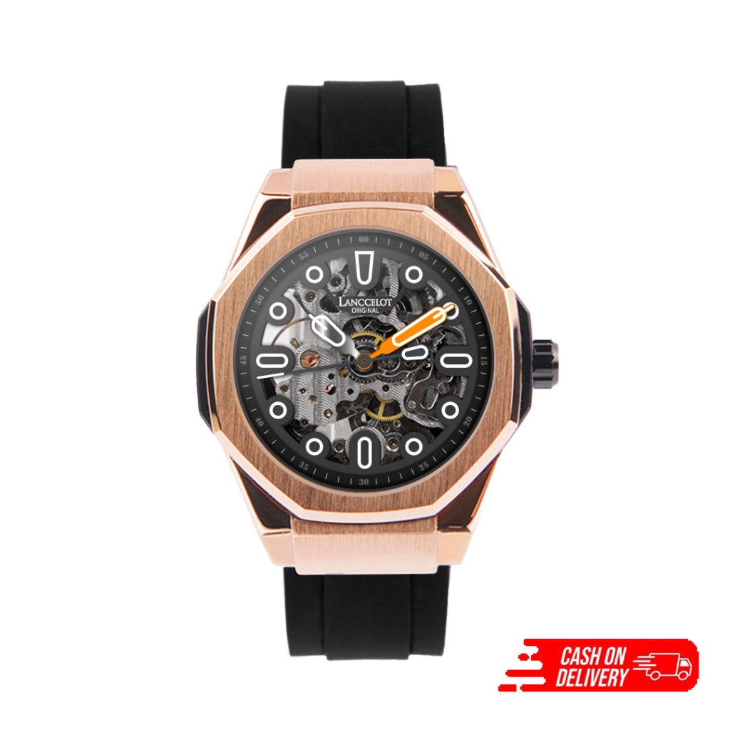 （COD） Jam Tangan Lanccelot Time Explorer Rubber of Helium pria