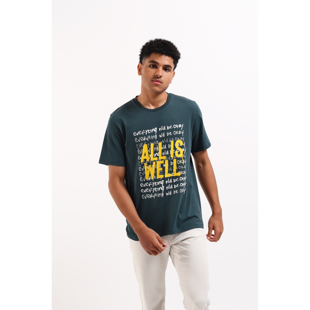 MANZONE Kaos Pria Lengan Pendek MZT-KAY-GE - GREEN