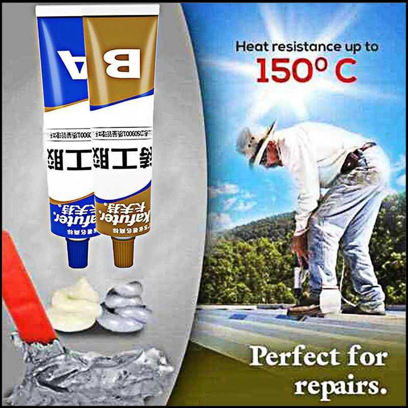 

Lem Caster Glue A+B Metal Repairing Adhesive Glue 100g