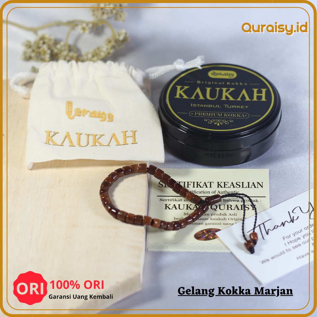 Gelang Tasbih Kokka Kaukah Marjan Untuk Kesehatan Original Quraisy Kaokah Kaoka Kaukah Kauka Koka