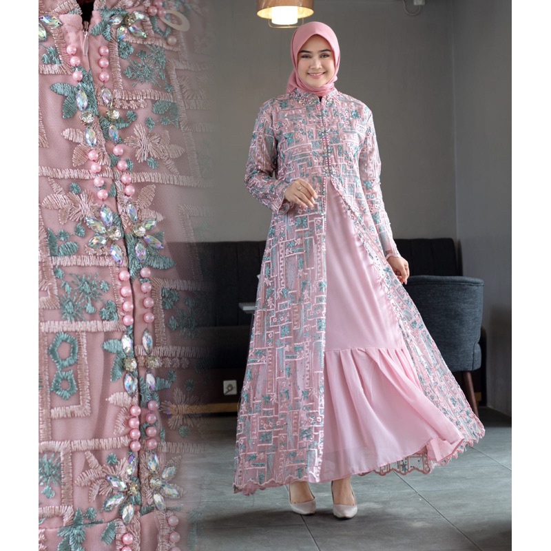 Gamis Tile Long Cardigan| Gamis Outer Premium| Gamis Jumbo Ld120| Gamis Brukat| Gamis Pesta| Gamis K